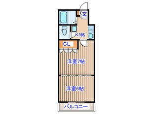 イ－グルハイツ萩野町の物件間取画像